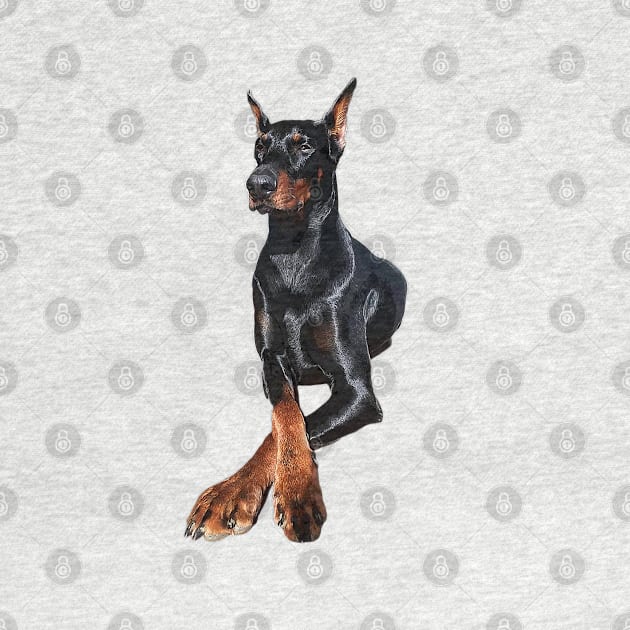 Doberman Dog Dobermann Pinscher by ElegantCat